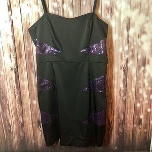 Dance Prom Black Sequin Dress Size Medium